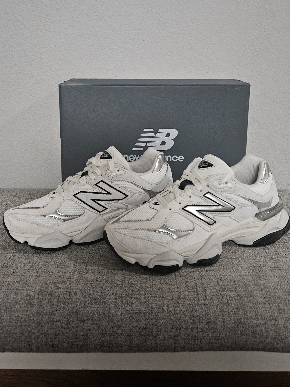 New Balance 9060  (Womens 9 1/2 --- However, RUN ABOUT 1/2 BIG)